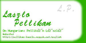 laszlo pellikan business card